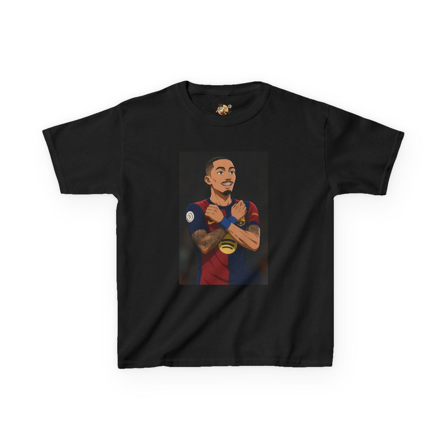 Kids T-Shirt - Raphinha Wakanda Football Celebration