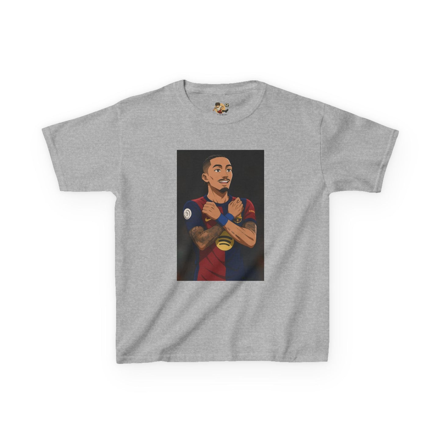 Kids T-Shirt - Raphinha Wakanda Football Celebration