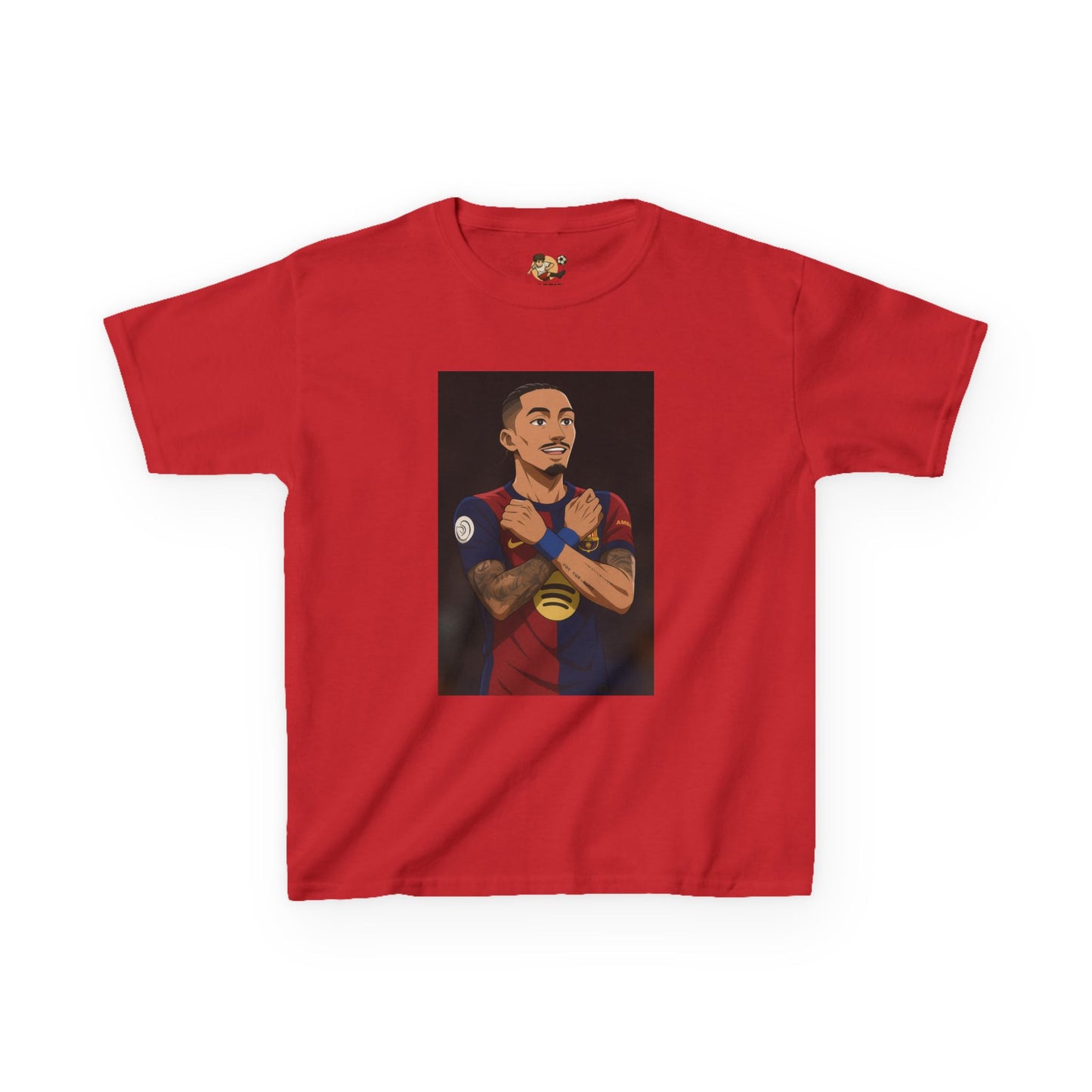Kids T-Shirt - Raphinha Wakanda Football Celebration