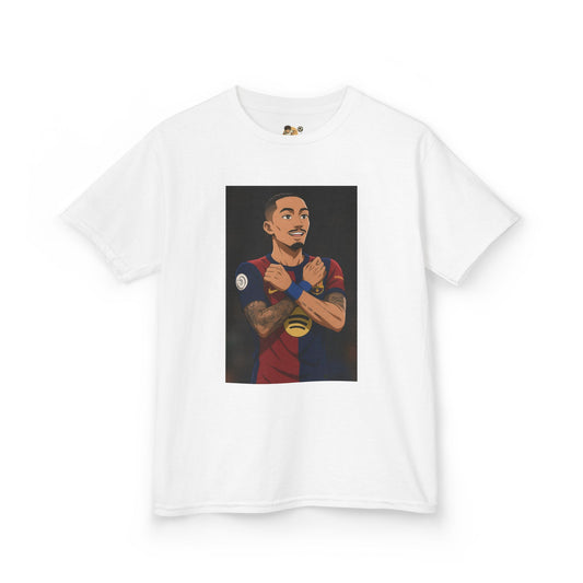Kids T-Shirt - Raphinha Wakanda Football Celebration
